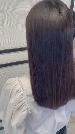 セミロング 小顔カット✨ 透明感カラー/村上のヘアスタイル