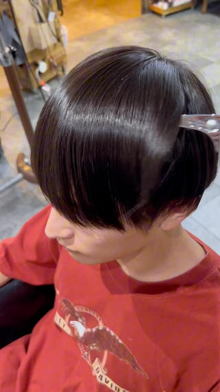 ショート パーマ メンズ 👑松山ストレート/ メンズヘア/龍仁👑のヘアスタイル