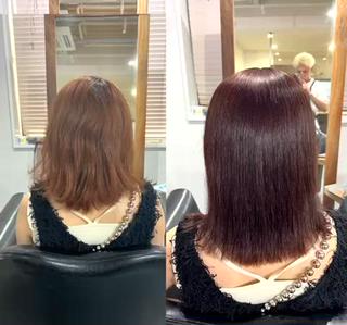 ミディアム カラー パーマ 👑松山ストレート/ メンズヘア/龍仁👑のヘアスタイル