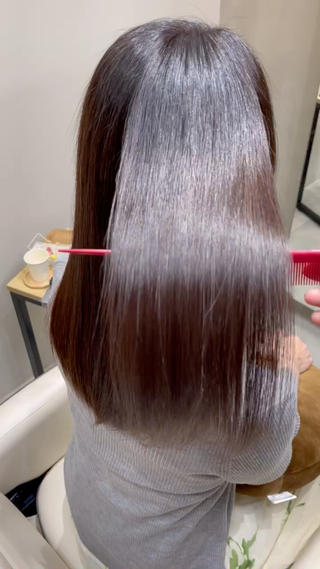 美髪ストレートbeforeafter 