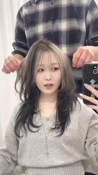 ロング 野田阪神/レイヤー ハイライト/yuuのヘアスタイル