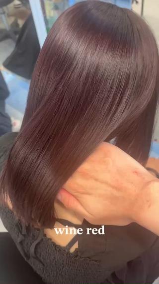 ミディアム 曲がる縮毛矯正✨️ パーマ🌀 晃哉‎のヘアスタイル