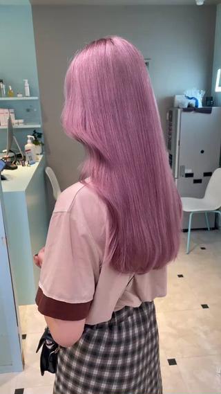 ロング 曲がる縮毛矯正✨️ パーマ🌀 晃哉‎のヘアスタイル