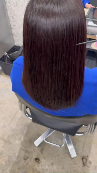 セミロング WERULE pivot cross店所属・髪質改善/岡﨑 亮のヘアスタイル