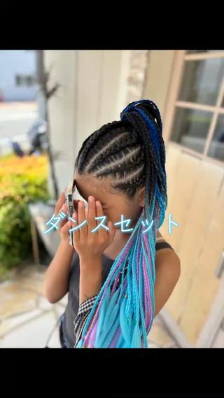 ヘアアレンジ KR2S北野田所属・艶カラー🫧/シール エクステRYOKAのヘアスタイル