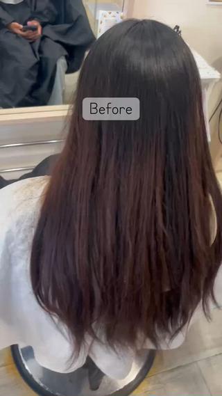 ロング KR2S北野田所属・艶カラー🫧/シール エクステRYOKAのヘアスタイル