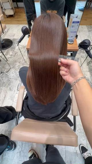 セミロング 縮毛/透明感カラー /髙橋寛太のヘアスタイル