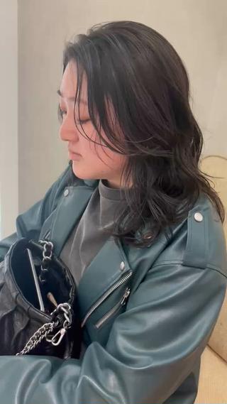 セミロング カラー en,所属・en,ボブ/レイヤー パーマ/透明感カラーのヘアスタイル