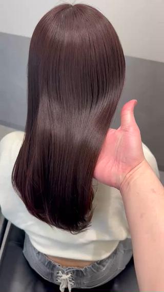 セミロング カラー ヘアアレンジ EMANON池袋3rd所属・ダブルカラー｜ なおき｜池袋美容師のヘアスタイル