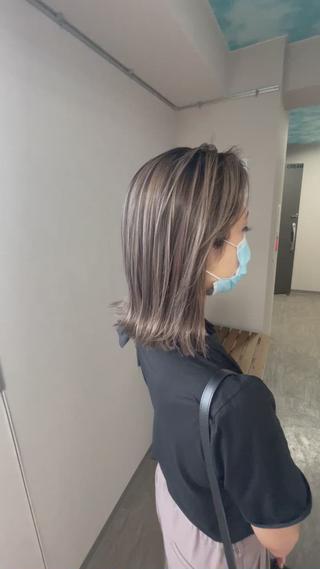 ハイライトでかわいい立体感カラー
 