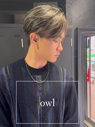 ショート カラー メンズ メンズ専門 美容師✨ アメ村 堀江颯瑛のヘアスタイル