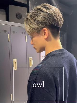 ショート カラー ヘアアレンジ メンズ メンズ専門 美容師✨ アメ村 堀江颯瑛のヘアスタイル