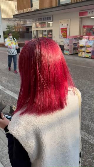 ミディアム カラー あいり 福岡美容師のヘアスタイル