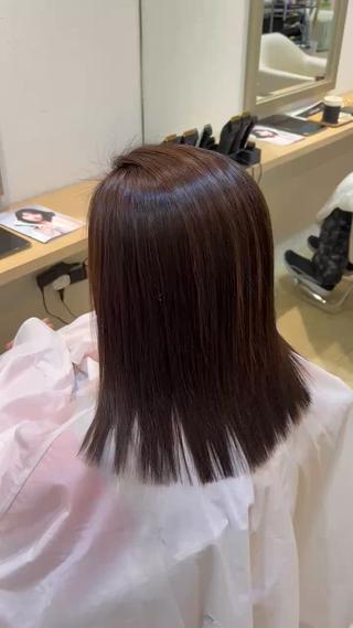 ミディアム パーマ あいり 福岡美容師のヘアスタイル