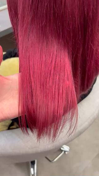 ミディアム カラー あいり 福岡美容師のヘアスタイル