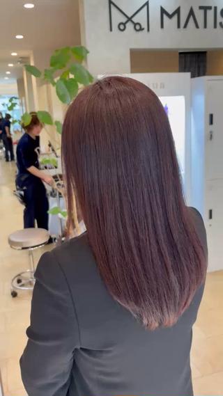 セミロング あいり 福岡美容師のヘアスタイル