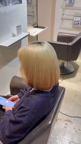 ミディアム あいり 福岡美容師のヘアスタイル