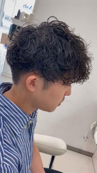 パーマ メンズ 🌟メンズパーマ職人 👑店長👑間宮のヘアスタイル