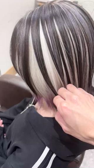 セミロング カラー お客様満足度No.1 ブリーチ🥀森山陽向のヘアスタイル