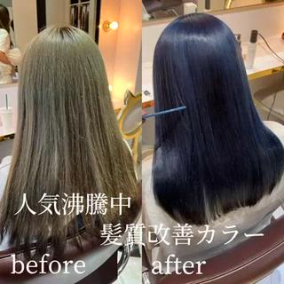 ロング ekolu所属・髪質改善･縮毛矯正 特化･ユウシンのヘアスタイル
