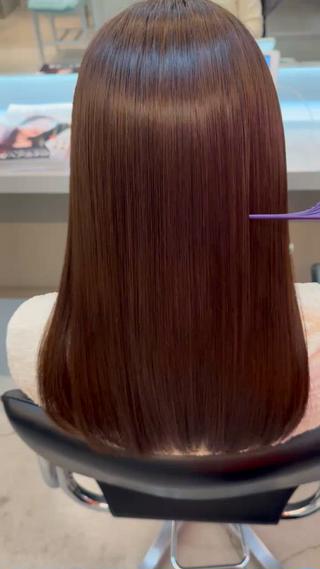 ミディアム 乾かすだけでまとまる /髪質改善西村涼太のヘアスタイル