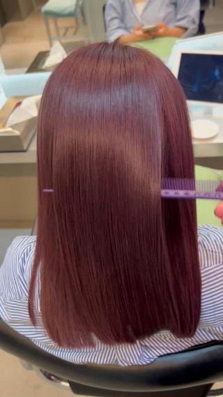 ミディアム 乾かすだけでまとまる /髪質改善西村涼太のヘアスタイル