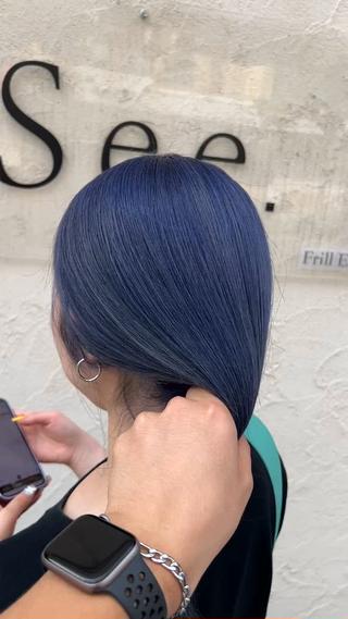 ロング カラー 似合わせ/ブリーチ カラー.岡田友仁のヘアスタイル