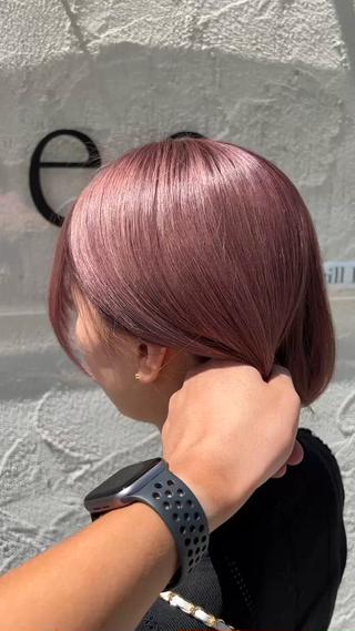 ショート カラー 似合わせ/ブリーチ カラー.岡田友仁のヘアスタイル