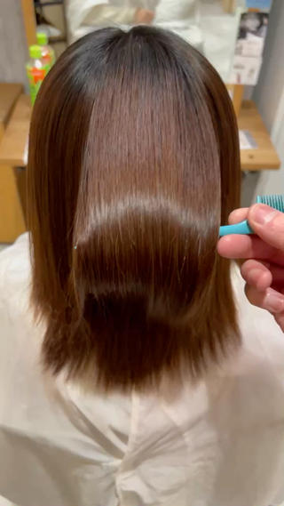髪質改善ストレートで癖も治めて艶々に！！！！ 