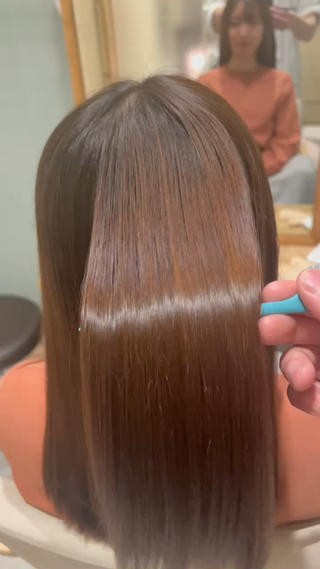 オイル、ブロー、アイロンなどなし
乾かしただけの仕上がりです 