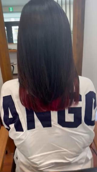 カット&インナー艶髪トリートメント
サイド耳上と襟足にインナーカラー
ケアブリーチで明るくしてピンクをオン!
艶髪トリートメントのおかげでカラーも綺麗にツヤツヤ