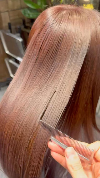 セミロング カラー MINX似合わせボブ 髪質改善/岩城槙乃介のヘアスタイル