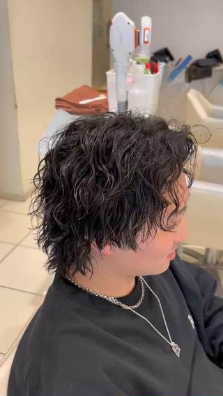 パーマ メンズ メンズパーマ 副店長ユウタのヘアスタイル