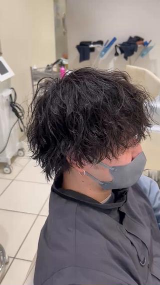 パーマ メンズ メンズパーマ 副店長ユウタのヘアスタイル