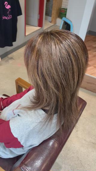 白髪ぼかししっかりハイライト 