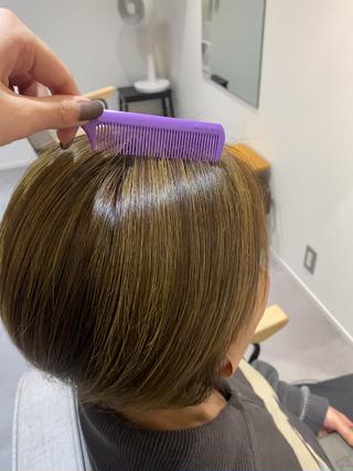 ︎ ベース：ナチュラルブラウン
︎ ハイライト：抜きっぱなし 