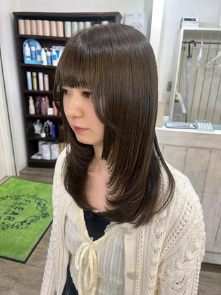 ミディアム カラー miyuu🐈‍⬛ レイヤー/韓国風ヘアのその他イメージ