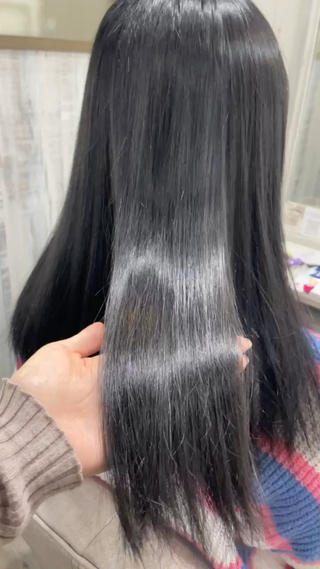 残留しにくい暗染めです 