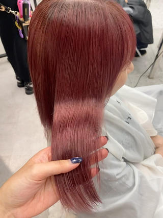 艶髪ピンクカラーブリーチ1、2回~ 