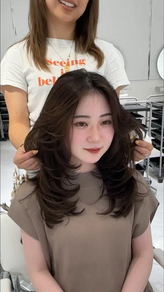 海外風ｻﾞｸｻﾞｸlayer cut 