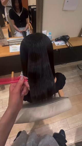 シャンプートリートメントでサラサラになります 