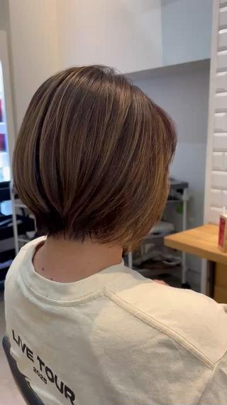 ショート カラー MATSU 🌟韓国🇰🇷のヘアスタイル