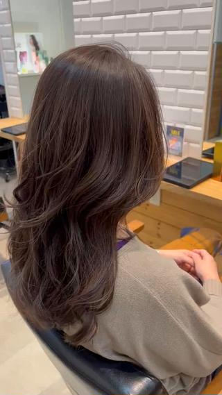 ロング カラー MATSU 🌟韓国🇰🇷のヘアスタイル