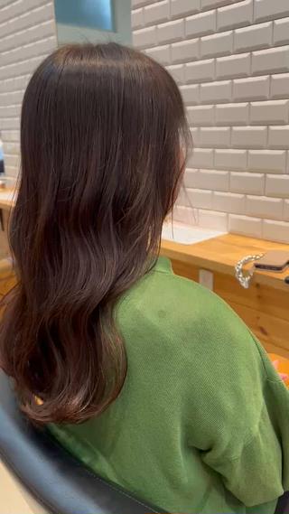 ロング カラー MATSU 🌟韓国🇰🇷のヘアスタイル