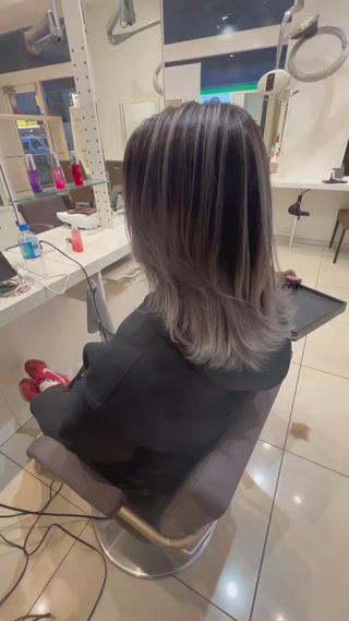 ミディアム カラー はだゆうき @hadadan08のヘアスタイル