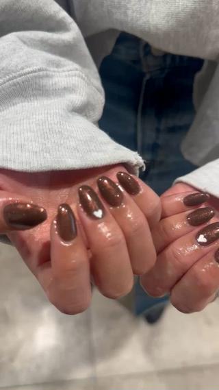 バレンタインチョコネイルネイル 