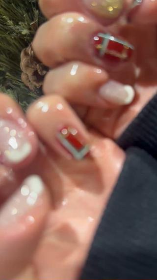 クリスマスネイル 