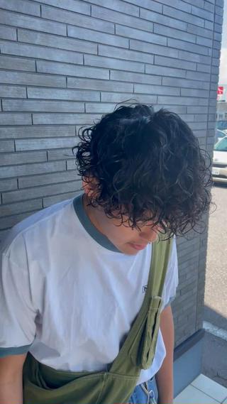 プードルパーマ強め 