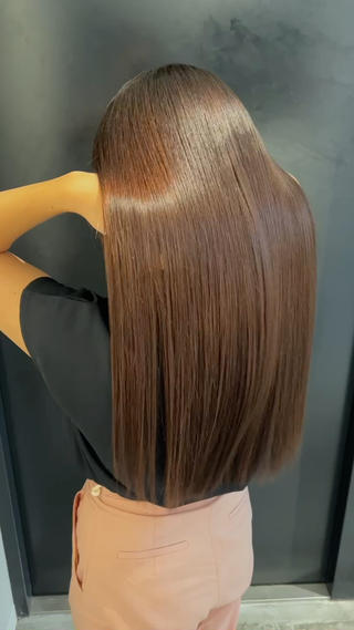 ストレート　髪質改善　巻ける　扱いやすい　朝ラク 