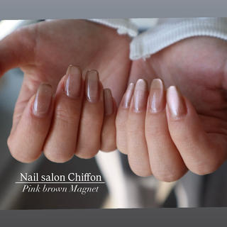 ピンクブラウンカラーのマグネット 
